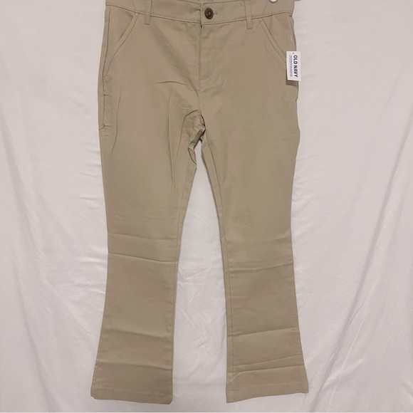 Old Navy Khaki Size 12 Plus Stretch Bootcut Girls Adjustable Waist Pant Girls - Picture 2 of 9